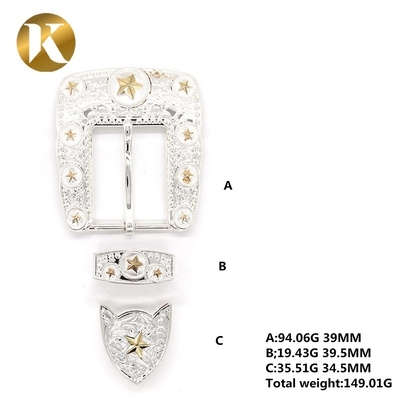 Dicke Retro-Logo Kühlgürtel Buckles Zinklegierung Material