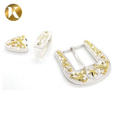 Neues Design Double Pin Gürtel Buckle Customized Logo mit zwei Farben