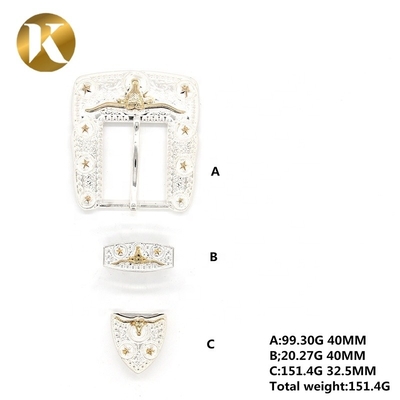 Mode Zinklegierung Dekorativ Gürtel Buckles 40mm mit langer Lebensdauer
