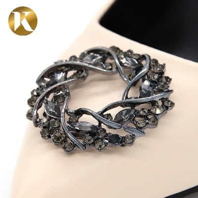 Vintage-Schuhklemmen aus Strass 50*45mm mit elegantem Erscheinungsbild