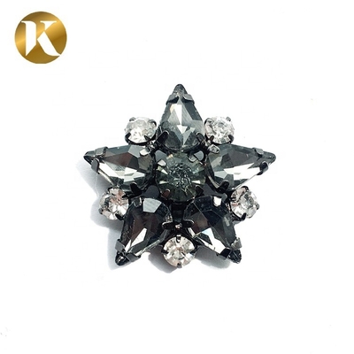 Kristallschuhschmuck auf Maß, Sternform Eisen / Kupfer Material