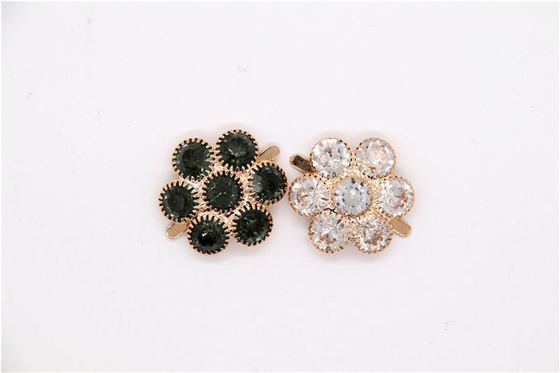 Dekoration Schuhklemmen aus Strass Eleganten Stil Nickel / Schwarz / Gold Farbe