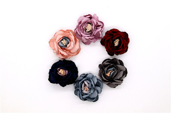 Rechteckige Satinbandblumen 5,8 cm*4,6 cm für Schuhornamente